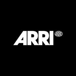 ARRI logo: Bold white text spelling A R R I